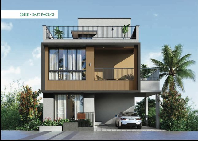 3 BHK east facing villa