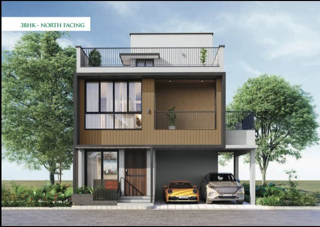 3 BHK north facing villa